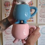 Patita Grande Rosa y Celeste