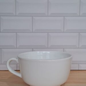 Bowl con asa blanco