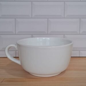 Bowl con asa blanco