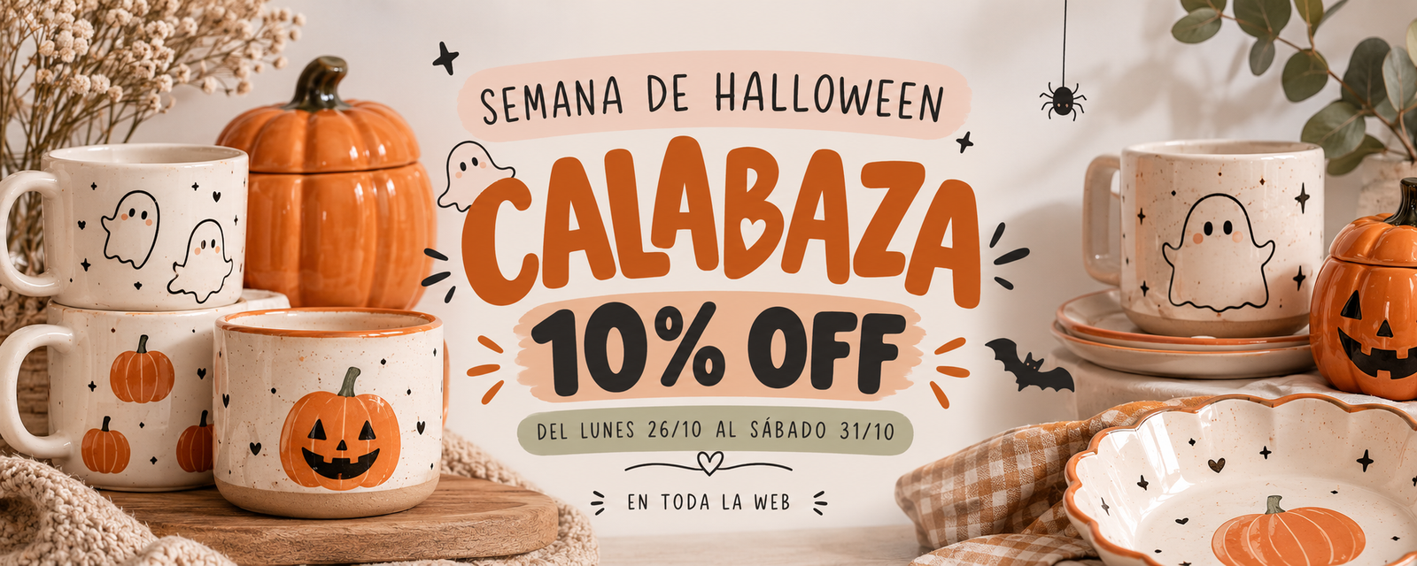 Semana de Halloween_ Cerámica y Calabazas