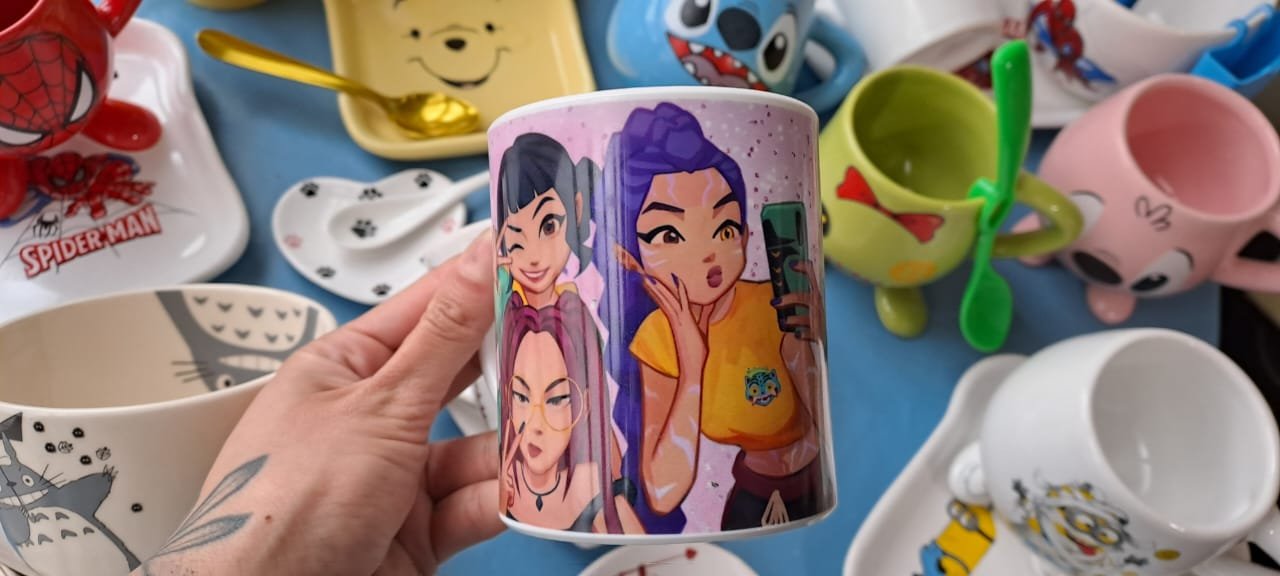 Taza de Polímero Blanco